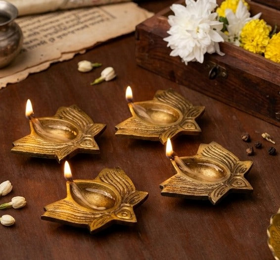 Brass Diya- Traditional Decorative Lighting